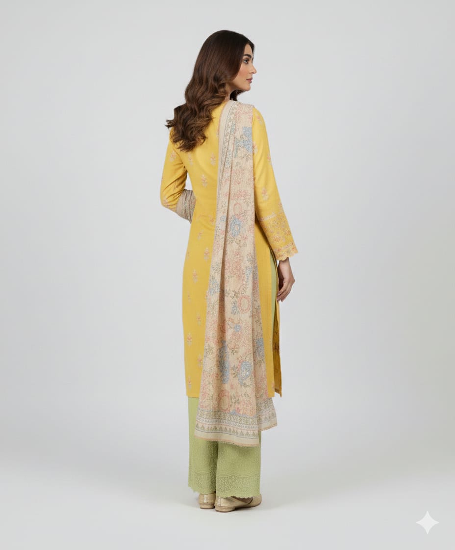 Meher Sunbeam – 3PC Embroidered Suit